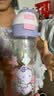 babycare儿童水杯大容量运动吸管杯外出方便携带塑料喝水杯男女生上学水壶 【Tritan-可背可拎】黎空紫 500ml 实拍图