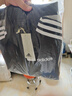 adidas休闲舒适三条纹立领夹克外套男装秋季阿迪达斯官方轻运动 黑色/白（推荐选大一码）   XS 实拍图