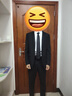 罗蒙西服套装男士商务修身西装男职业正装小西服新郎伴郎结婚礼服外套 黑色双扣【西服+西裤+衬衫】 L /170【100-115斤】+7件礼品 实拍图