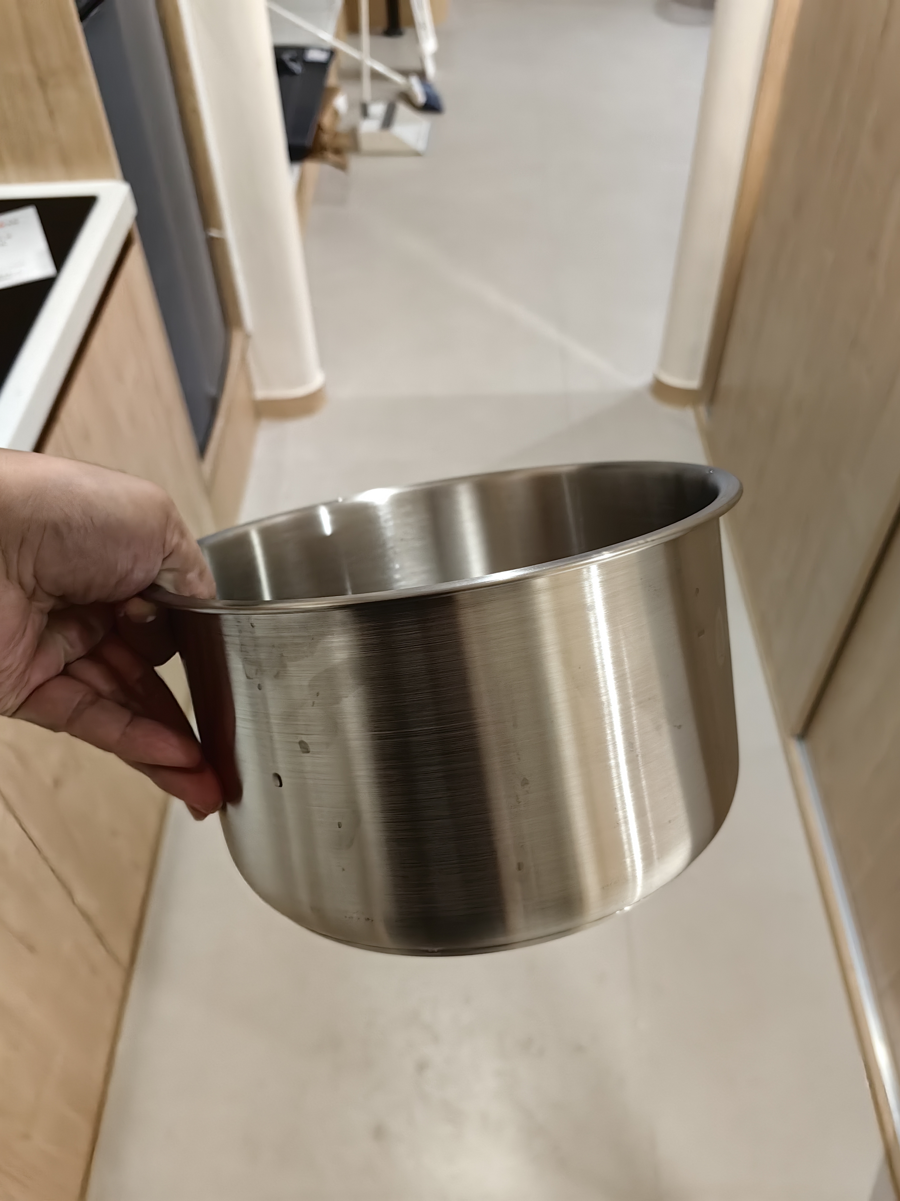 美的（Midea）有钛青瓷0涂层电压力锅5L 智能预约多功能一体高压电饭锅MY-E5811G家用4-6人开盖炖煮煲汤电饭锅 实拍图