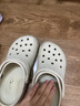 卡骆驰（CROCS）经典洞洞鞋轻便百搭女沙滩鞋包头拖鞋男鞋|10001 骨白色-2Y2(含智必星) 39 (240mm) 实拍图