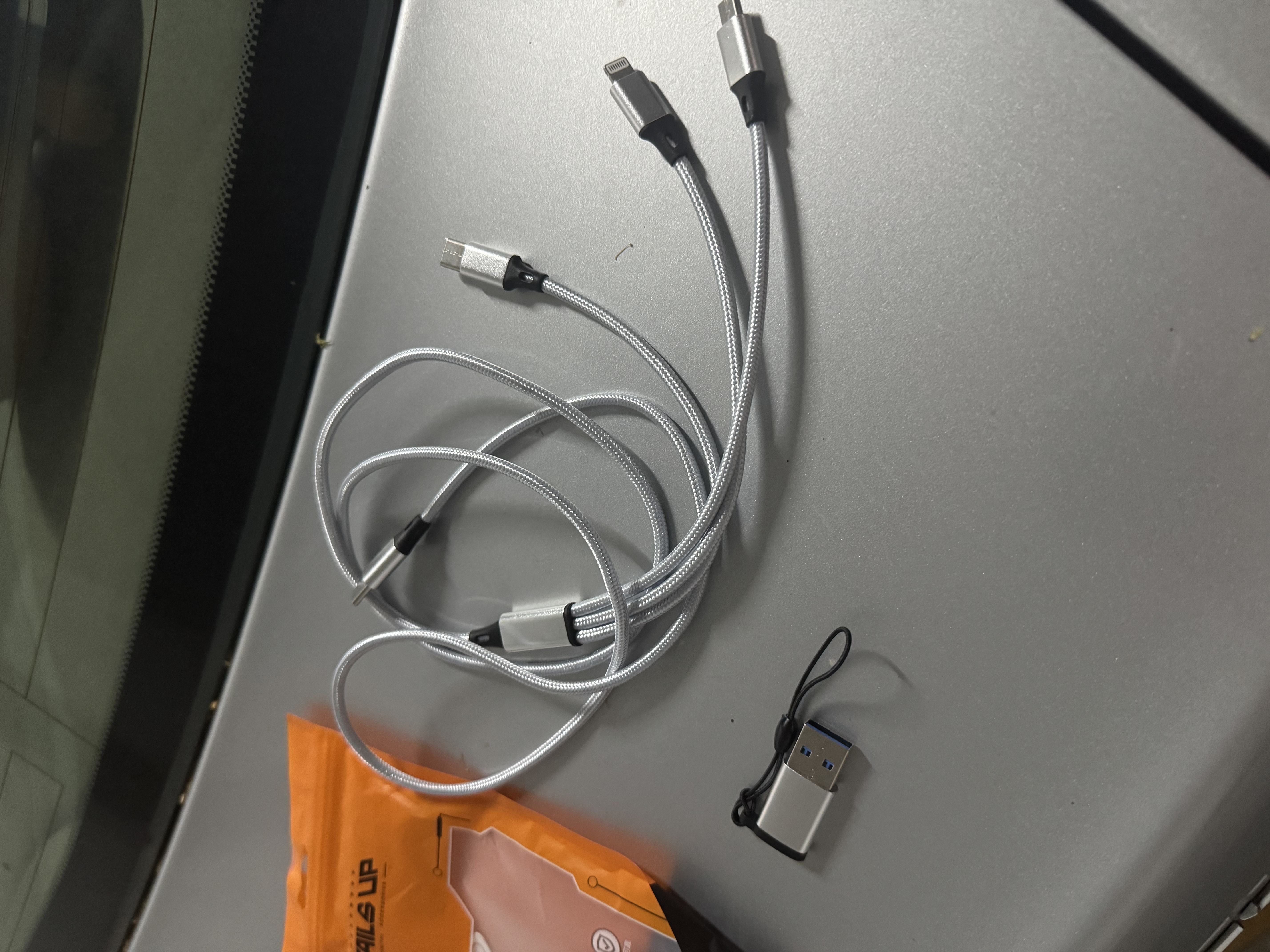 Tialstp 新5系X3宝马新3系车载连接线苹果carplay数据线转接头typec后排转换器充电 实拍图