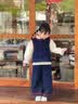 G.duck小黄鸭童装女童秋装套装儿童牛仔马甲衬衫三件套洋气女孩宝宝衣服 蓝色 90 建议1~2岁【 80-90cm】cm 晒单实拍图