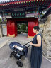 博格步（BUGABOO） FOX CUB 荷兰全功能高景观婴儿推车可坐躺 黑架风暴蓝布组 实拍图