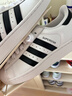 阿迪达斯adidas三叶草贝壳头SUPERSTARII男女休闲鞋 IH8659 40.5码 实拍图