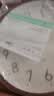 康巴丝（Compas）挂钟 创意简约钟表客厅石英钟表挂墙时钟 c2855 咖木色 26cm直径 实拍图