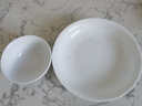 錦鳯 纯白骨瓷碗米饭碗汤碗景德镇餐具家用陶瓷大面碗汤锅高脚碗1个装 7英寸面碗 实拍图