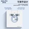 赛利普（SAILiPU）微波雷达感应开关86型暗装 车库led自动亮灯大功率200W可调节延时控制面板二线制单火线 实拍图