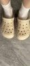 卡骆驰（CROCS）贝雅云彩女士洞洞鞋户外休闲鞋|208186 冬日白-11S(含智必星) 40 (260mm) 尺码偏小，建议选大一码 实拍图