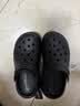 卡骆驰（CROCS）经典泡芙Clog男女一脚蹬懒人沙滩洞洞鞋 黑色 36 实拍图