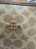 蔻驰（COACH）【品牌直供】女士CITY33大号手提单肩托特包CV976棕色拼色礼物 实拍图