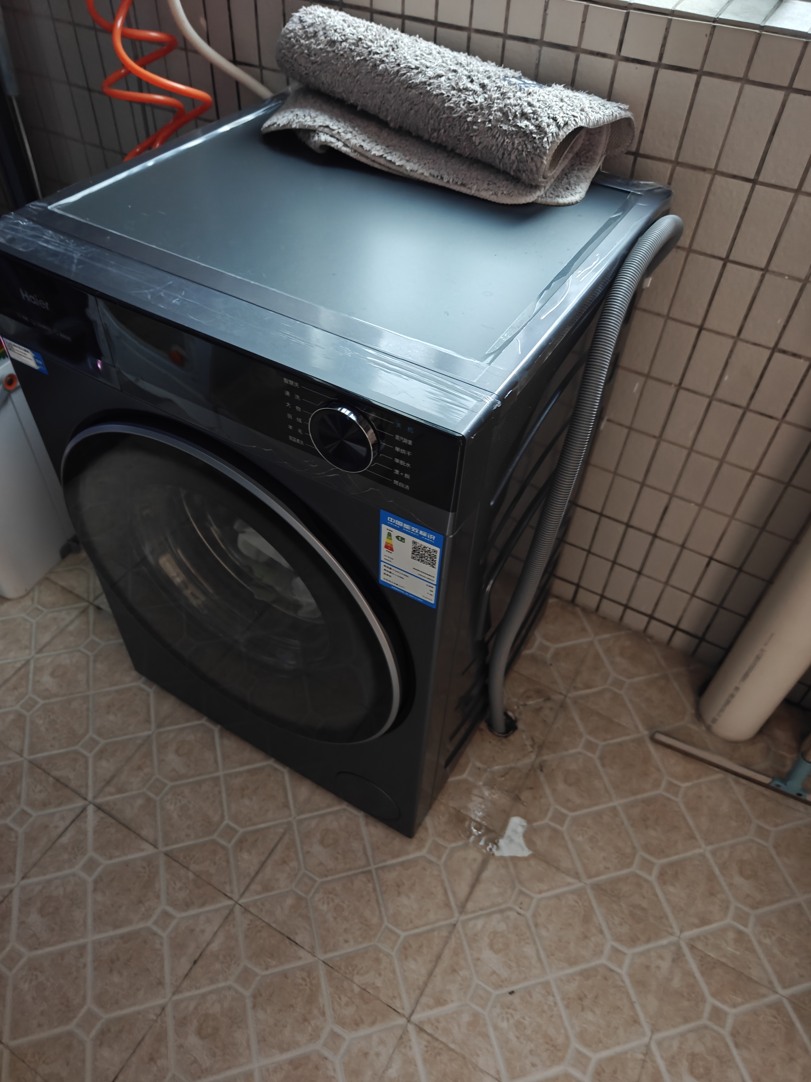 海尔（Haier）云溪4.0洗衣机78E/新品BE37E直驱活水精华洗超薄滚筒洗衣机全自动10公斤洗烘一体一级双除菌洗衣机 【优先发货】直驱活水精华洗蓝盾除菌空气洗 滚筒洗烘 实拍图