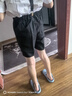 罗蒙男童礼服夏季儿童毕业演出服幼儿园背带裤花童 黑色套装 150 实拍图