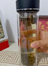 富光双层玻璃杯水杯子茶水分离泡茶杯男女士高颜值团购定制400ML 实拍图