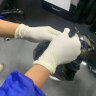 爱马斯（AMMEX）一次性手套加厚耐用防水实验室检防护厨房黑色丁腈手套100只中号 实拍图