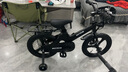 贝琦童儿童自行车男孩2-3-6-7-9岁5中大童小女孩脚踏单车宝宝童车 磨砂黑一体轮+双碟刹后座版+京东专供 16寸适合身高(105-115)CM 实拍图
