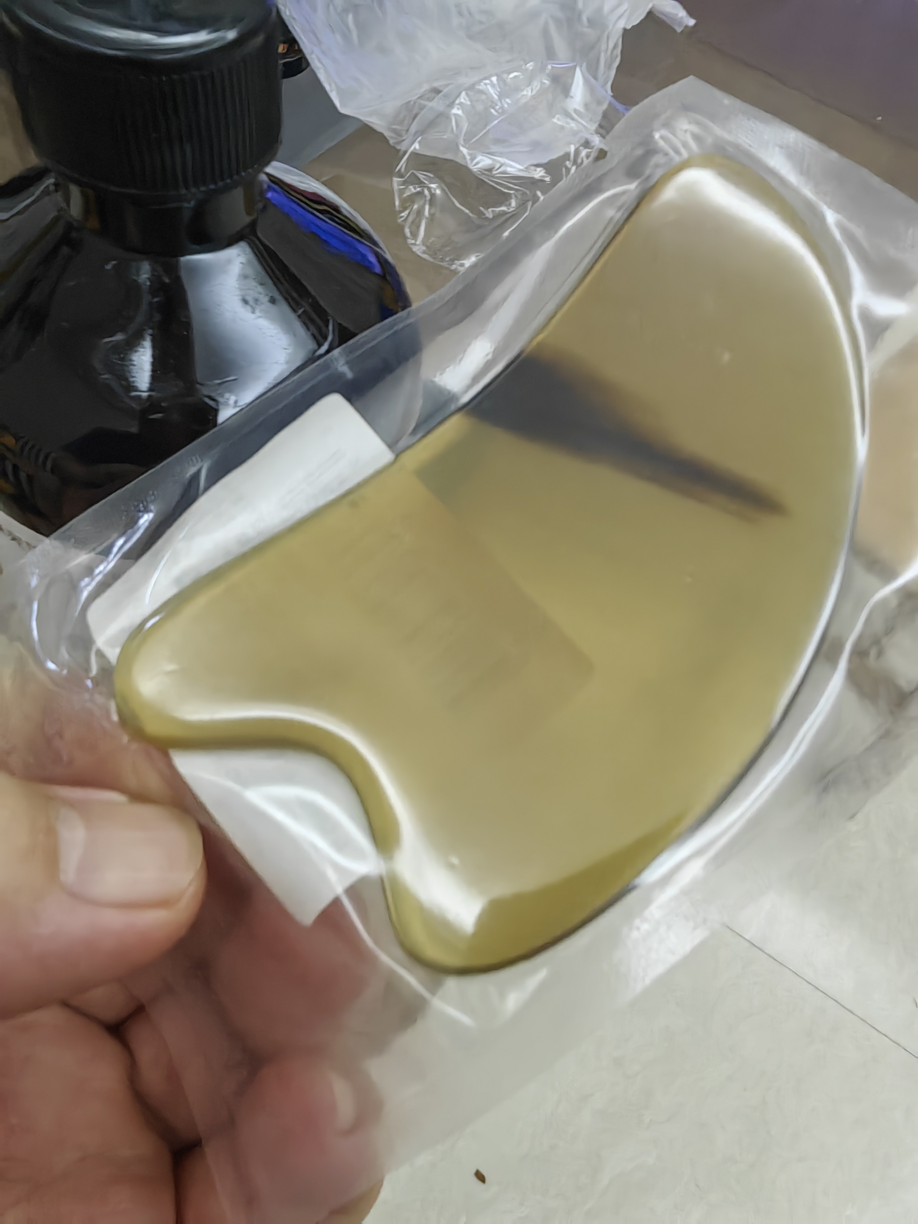 同仁堂牛角刮痧板经络刷面部脸部提拉颈背腿部全身按摩神器可搭刮痧精油 实拍图