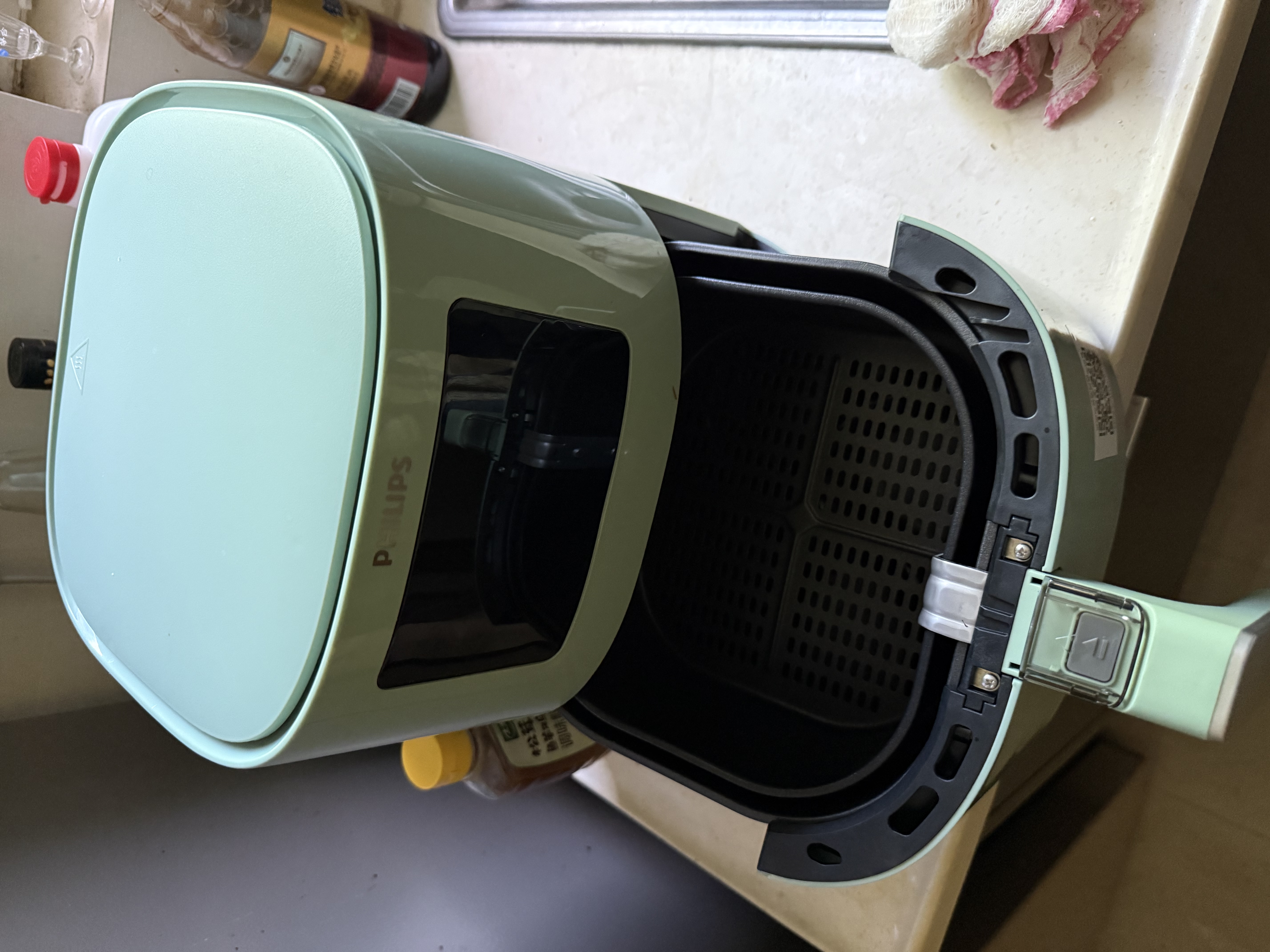飞利浦（PHILIPS）空气炸烤箱 家用 4.1L 大容量 智能触控 免翻面 HD9252/51绿色 实拍图