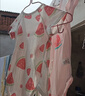 贝瑞加（Babyprints）宝宝连体衣2件装婴儿短袖包屁衣夏季纯棉三角爬服A类薄款 粉66 实拍图