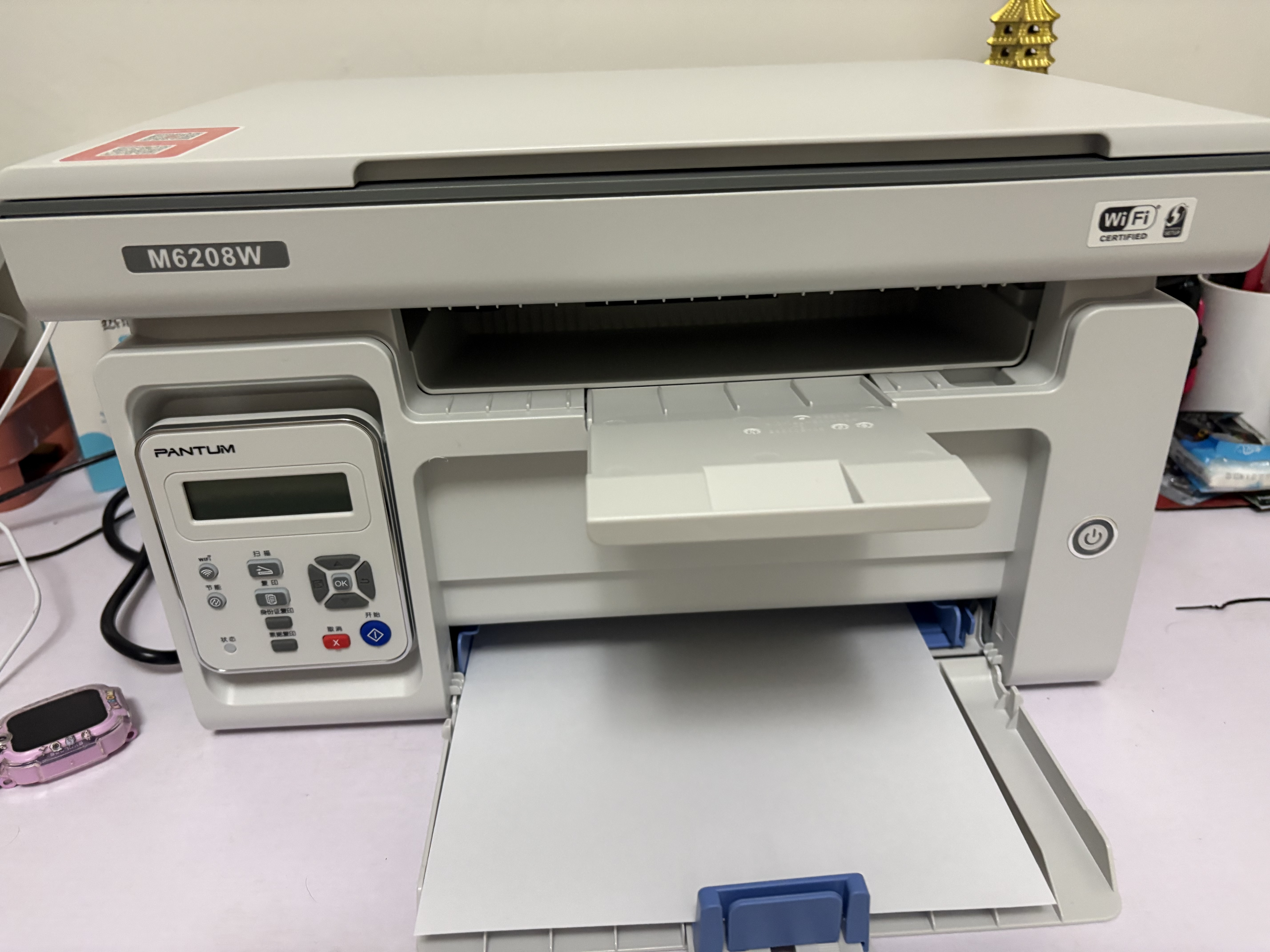 奔图（PANTUM）M6208W激光打印机 复印扫描一体机  家用无线远程打印 学生错题教辅资源共享 打印机办公专用 实拍图