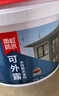 雨虹防水可外露水性沥青涂料 防水涂料屋顶 屋面防水补漏材料 黑色5KG 实拍图