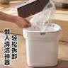 佳帮手折叠扫把簸箕套装扫地扫帚4件套家用旋转防风梳齿壁挂除尘罩*100 实拍图