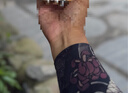 北极绒（Bejirog）冰丝袖套男户外开车防晒套袖男骑行护手臂冰袖男士花臂潮纹身手袖 实拍图