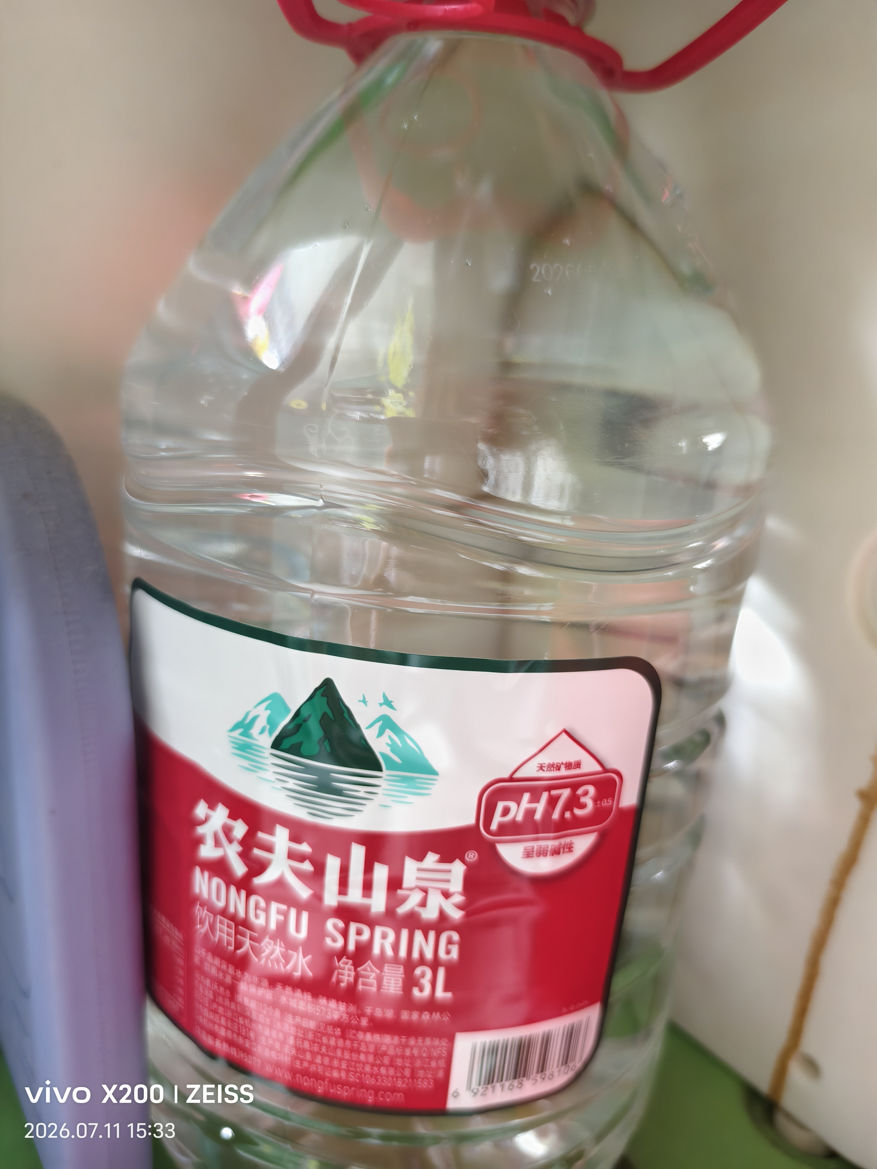 农夫山泉  饮用水 饮用天然水3L*6桶 整箱 桶装水 实拍图