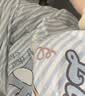 果壳（Gukoo）睡衣女夏季原创卡通可爱条纹插肩袖纯棉宽松女家居服睡裙B 海湾蓝料理鼠王睡裙 M 实拍图