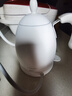 maxwin 家用电热水壶长嘴烧水壶泡茶专用手冲咖啡壶开水壶小型茶艺壶防烫全自动断电茶具功夫茶酒店 0.6L 月光白 实拍图