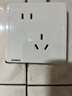 西门子（SIEMENS）插座面板 10A斜五孔插座 电源插座 致典雅白色5UB14183NC012P 实拍图