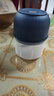 绞肉机小型打蒜器家用绞蒜切蒜器多功能辅食料理机电动蒜泥神器蒜蓉机自动切菜机压蒜器 宝蓝色- 0.26L （升级大电机） 实拍图