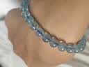 石玥珠宝精品6-7mm海蓝宝石手串本命年转运珠水晶手链男女士款礼物 实拍图
