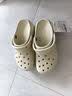卡骆驰（CROCS）白鹿同款经典云朵洞洞鞋时尚百搭女鞋花园鞋|206750 骨白色-2Y2(含智必星) 38 (240mm) 实拍图
