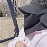 蕉下（beneunder）遮阳帽男防晒帽女磁吸防晒面罩全脸口罩太阳帽空顶帽敏感肌AS721 实拍图