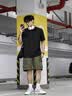 罗蒙（ROMON）T恤男短袖潮流夏季冰丝POLO衫上衣休闲商务半袖翻领打底衫灰XL 实拍图