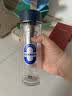 富光（FUGUANG）双层玻璃杯男便携车载水杯子G2422-SH-330 蓝色 330ml 实拍图