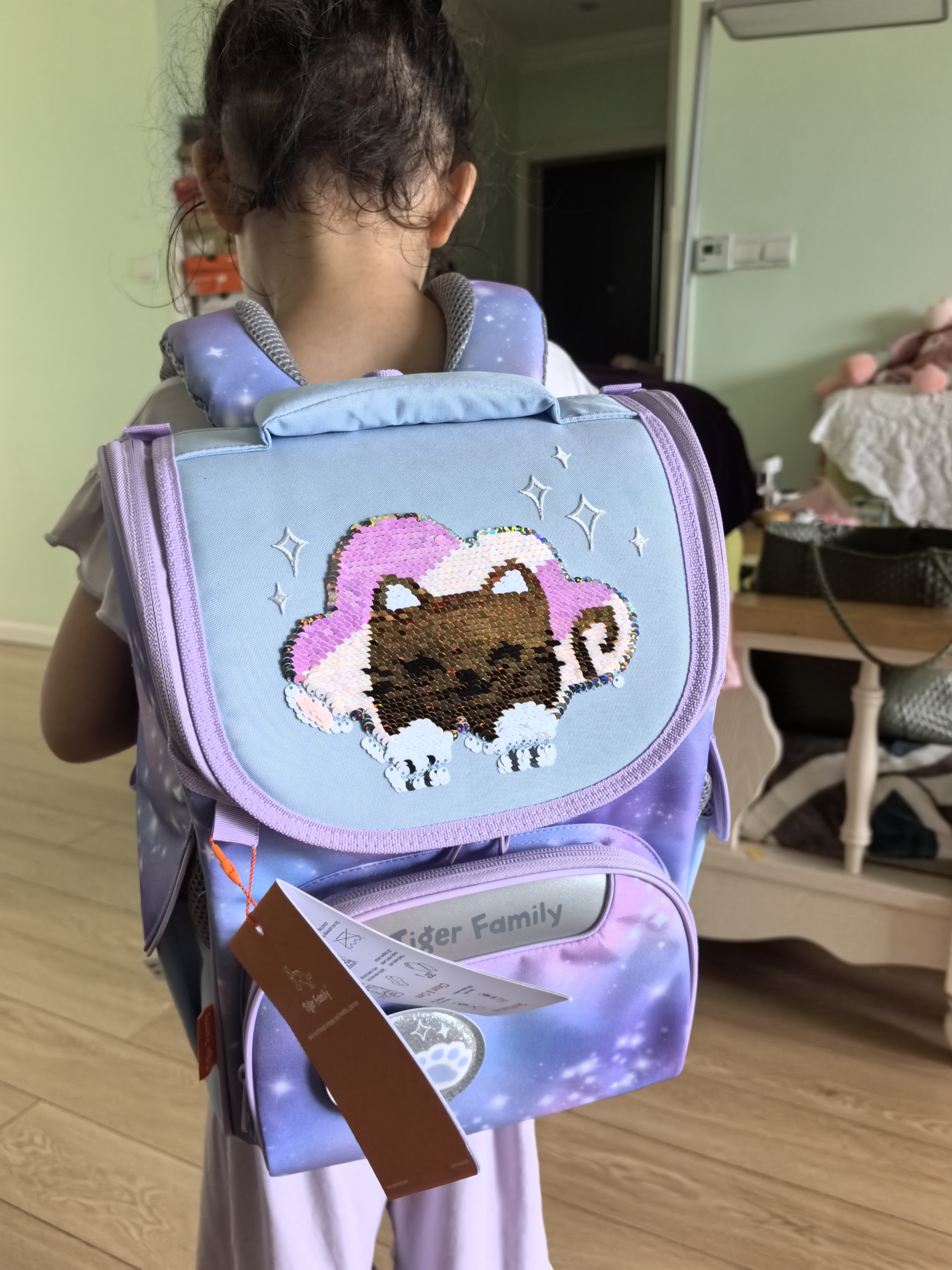TigerFamily虎米儿童书包小学生1-3年级女男护脊减负大容量双肩背包 实拍图