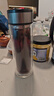 【京东物流配送】高硼硅双层玻璃杯大容量泡茶杯水杯子茶水分离杯 【双层加厚】茶杯350ml1只 实拍图