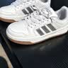 adidas ENTRAP美式校园风运动鞋少年感复古篮球风板鞋阿迪达斯 白色/矾土棕/浅蓝   37 实拍图