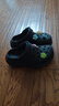 卡骆驰（CROCS）檀健次同款经典泡芙洞洞鞋百舒适男沙滩鞋女鞋休闲鞋|207521 黑色-001(含智必星) 37 (230mm) 38 实拍图