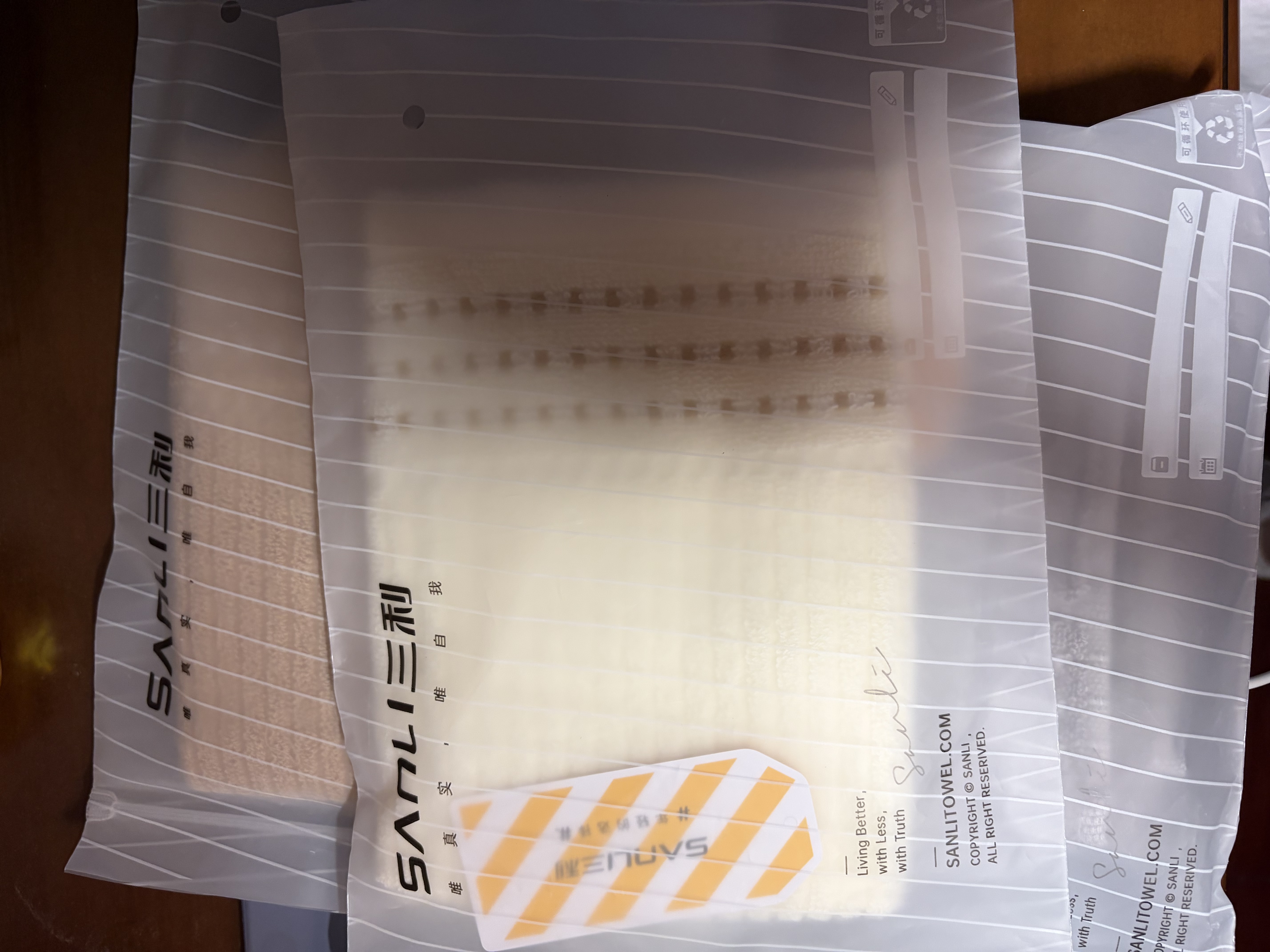三利方巾A类纯棉3条擦手巾家用儿童面巾吸水棉柔100%棉吸水运动小毛巾 实拍图
