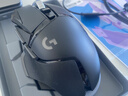 罗技（G）G502 HERO主宰者游戏鼠标电竞鼠标有线RGB机械配重竞技FPS吃鸡宏cf送男友男生礼物 G502HERO+星河紫贴纸 实拍图
