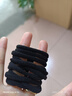 【拍两单发货】彩色头绳个人护理扎头牛皮筋绑扎头发男女简约耐用 高弹/加粗黑色头绳 5根 实拍图