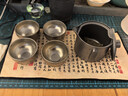 容山堂纯钛户外旅行茶具快客杯露营泡茶器便携式泡茶壶家用一人茶具 竖耳旅行泡茶壶-一壶四杯 实拍图