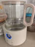 海尔恒温电热水壶1.5L 速热烧水壶煮茶壶冲泡奶粉调奶器 保温除氯不锈钢加热盘电热水壶H207白色 实拍图