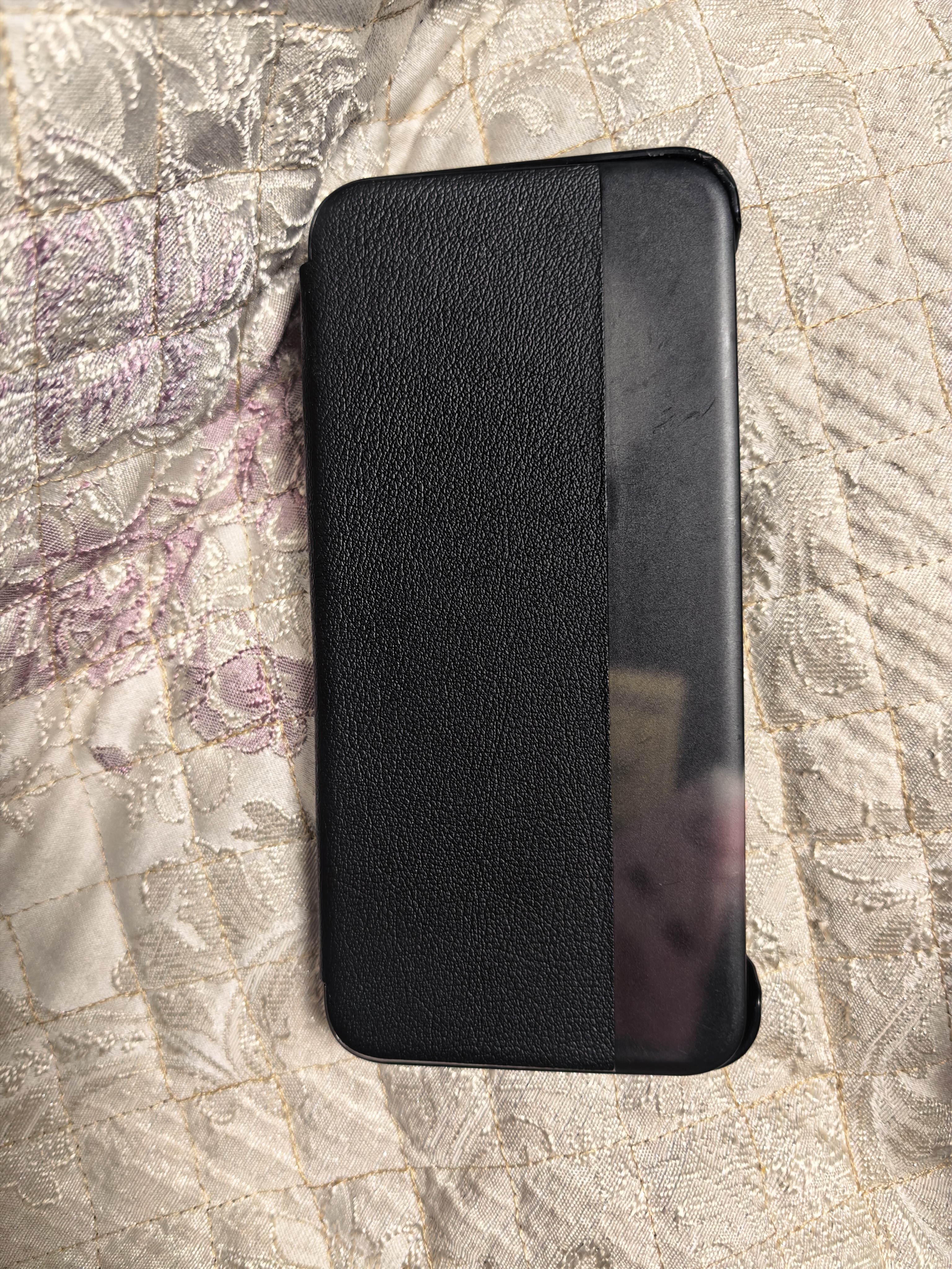 艾德加适用于华为mate80手机壳5G翻盖式 华为mate80/80pro休眠唤醒视窗全包防摔真素皮散热 实拍图