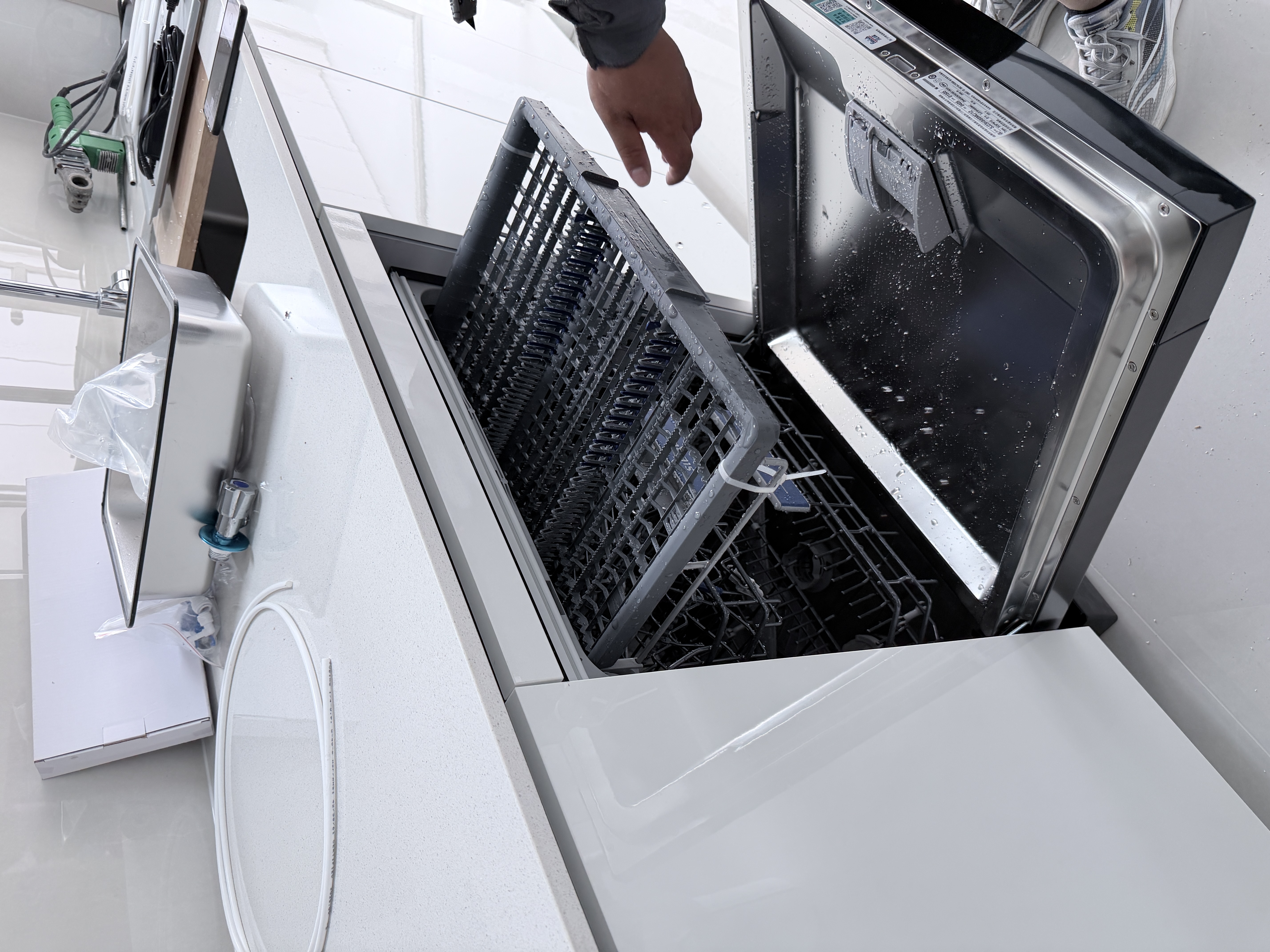 西门子（SIEMENS）150升以上超大容积 独嵌两用洗碗机 【全能舱】家用全自动中式三层碗篮除菌消毒动态SJ23HB88MC 实拍图