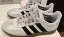adidas「T头鞋」BARREDA休闲板鞋德训鞋男女阿迪达斯官方轻运动   灰色/黑色/树脂黄   42.5 实拍图