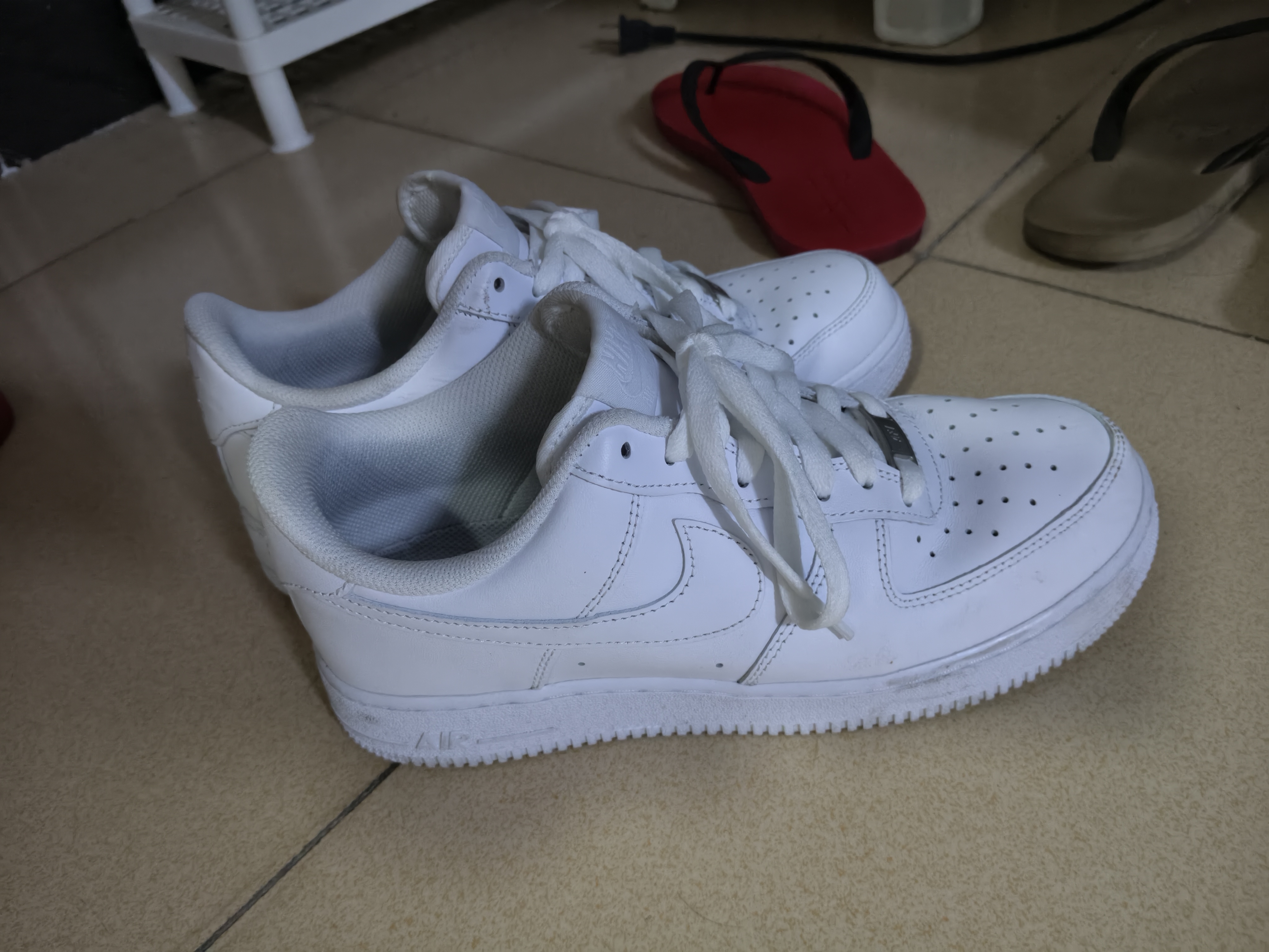 耐克NIKE男空军一号AF1 运动鞋CW2288-111白41 实拍图